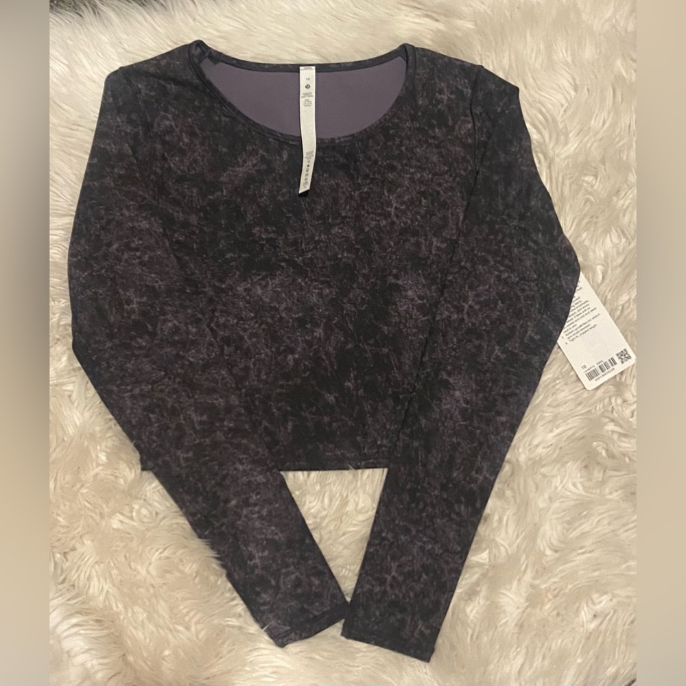Lululemon Wonder Train Cropped long sleeve